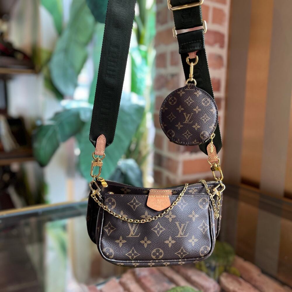 LOUIS VUITTON Multi Pochette AccessoriesMonogram Coated Canvas Crossbody Bag